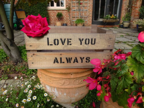 Personalised Valentine's Half Bushel Crate