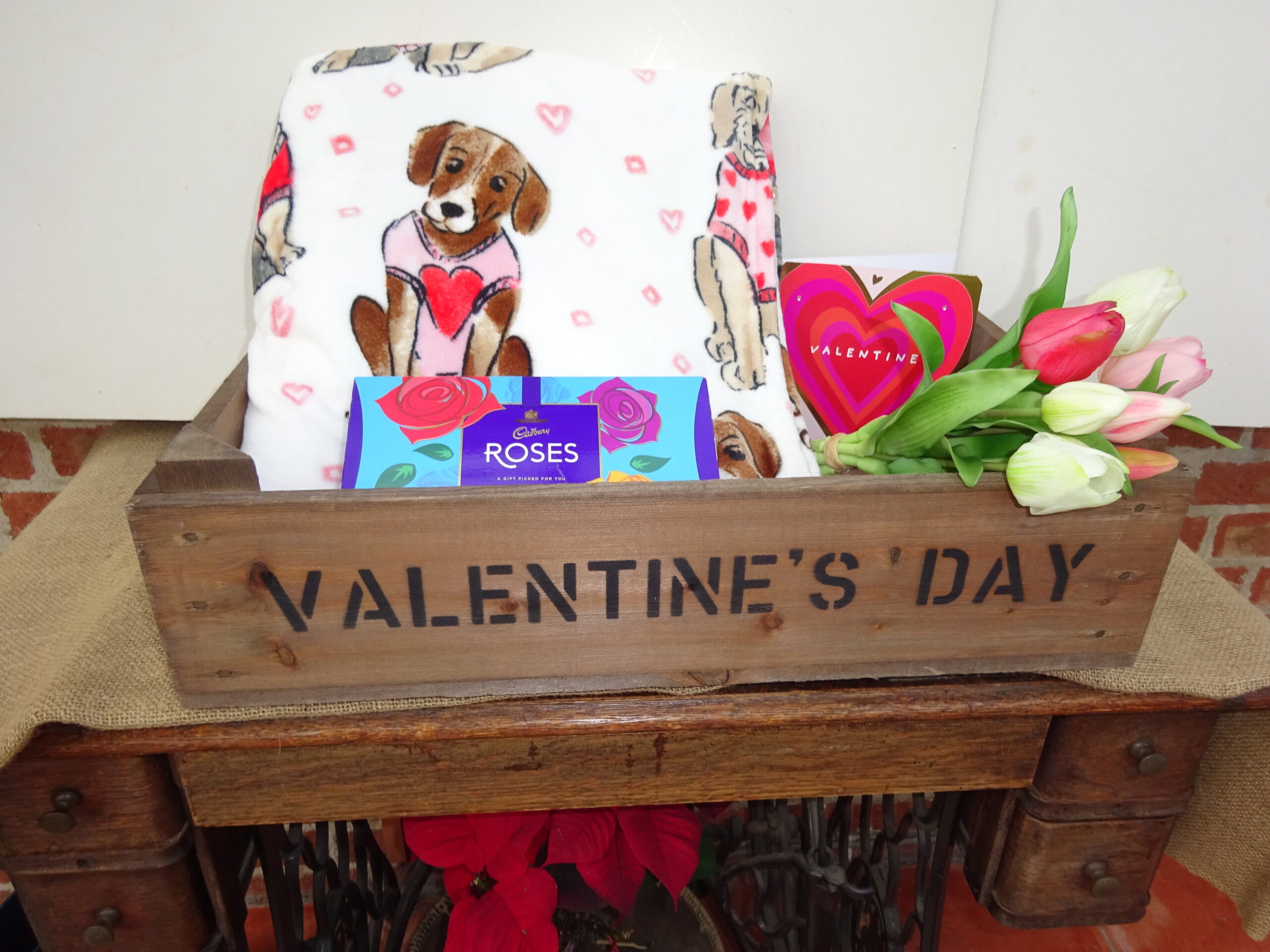 Personalised Wooden Valentine's Tray - Large