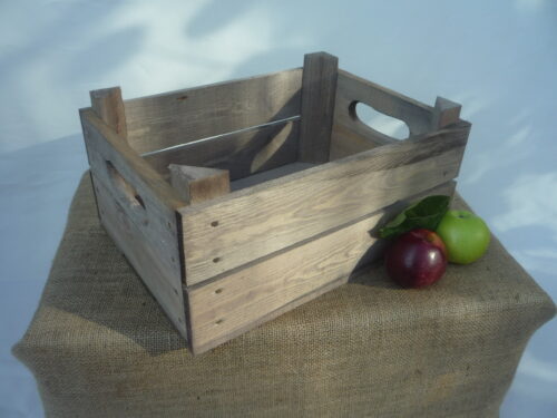 This crate is a copy of the original Tomato Crate and in the Natural colour. We've added handles for ease of carrying.