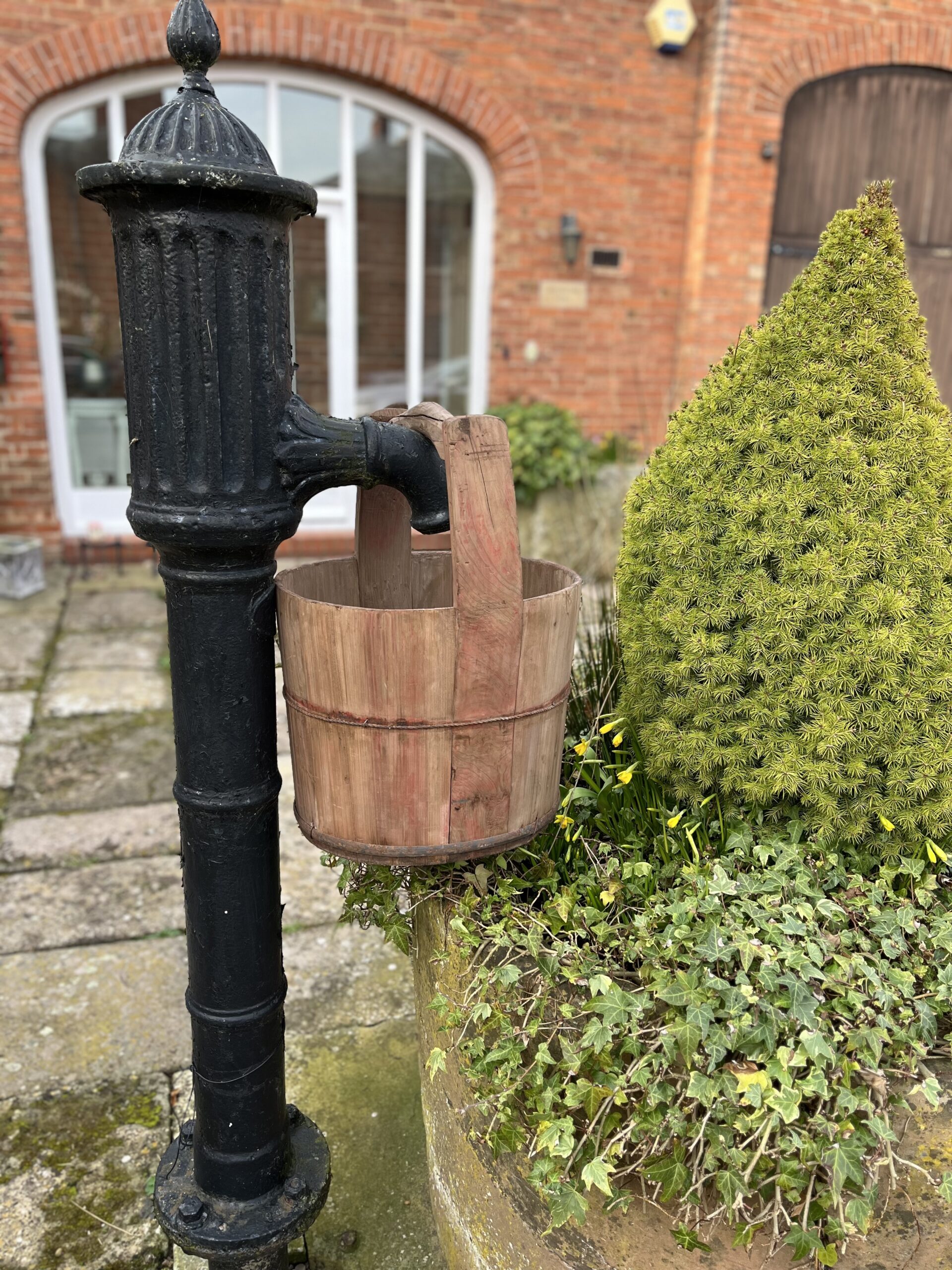 Vintage Wooden Well Bucket - Image 6